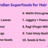 Indian Superfoods for Hair